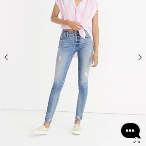 Madewell 9 inch high rise skinny jeans